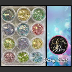 Coffret de paillettes thématique “Fairy Dust”, GBling, Nail Art, Décoration ongles
