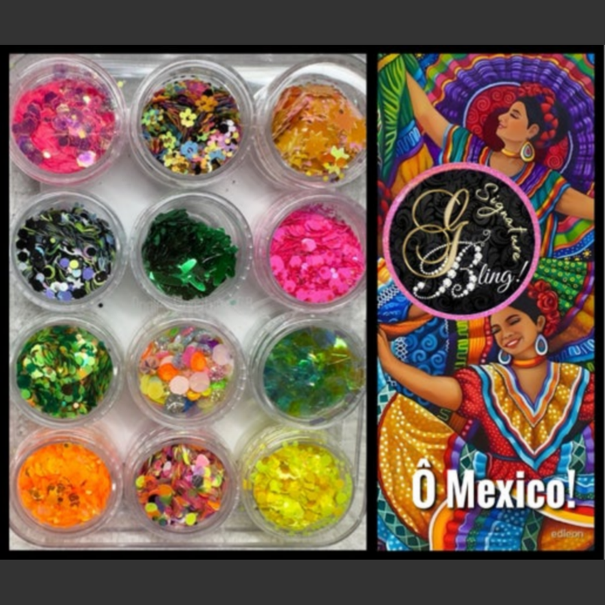 Coffret de paillettes thématique « Ô Mexico »
