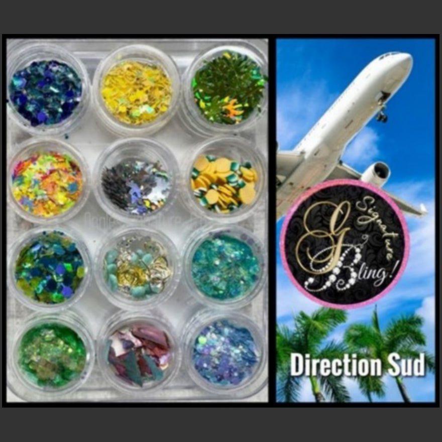 Coffret de paillettes thématique « Direction Sud »