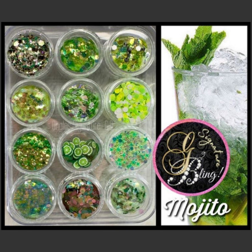 Coffret de paillettes thématique “Mojito”