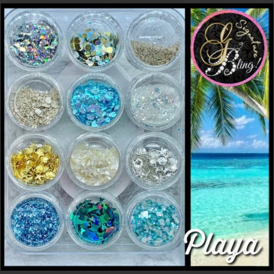 Coffret de paillettes thématique “Playa”