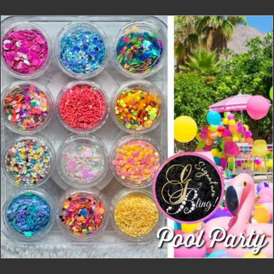 Coffret de paillettes thématique “Pool Party”