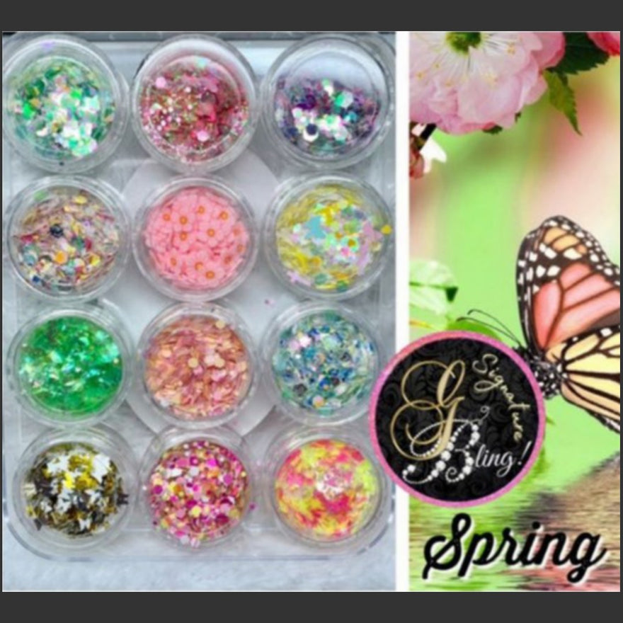 Coffret de paillettes thématique “Spring”