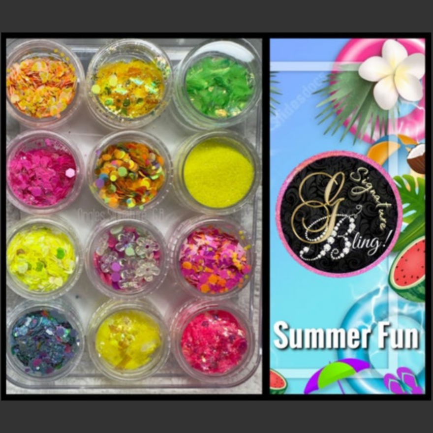Coffret de paillettes thématique « Summer Fun »