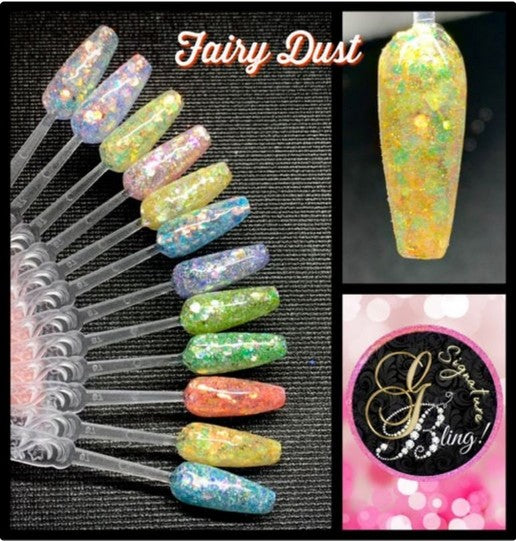 Coffret de paillettes thématique “Fairy Dust”, GBling, Nail Art, Décoration ongles