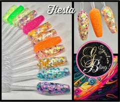 Coffret de paillettes thématique “Fiesta”, GBling, Nail Art, Décoration ongles