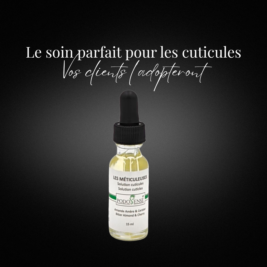 Huile à cuticules : Les Méticuleuses Amande Amère & Cerisier 15 ml