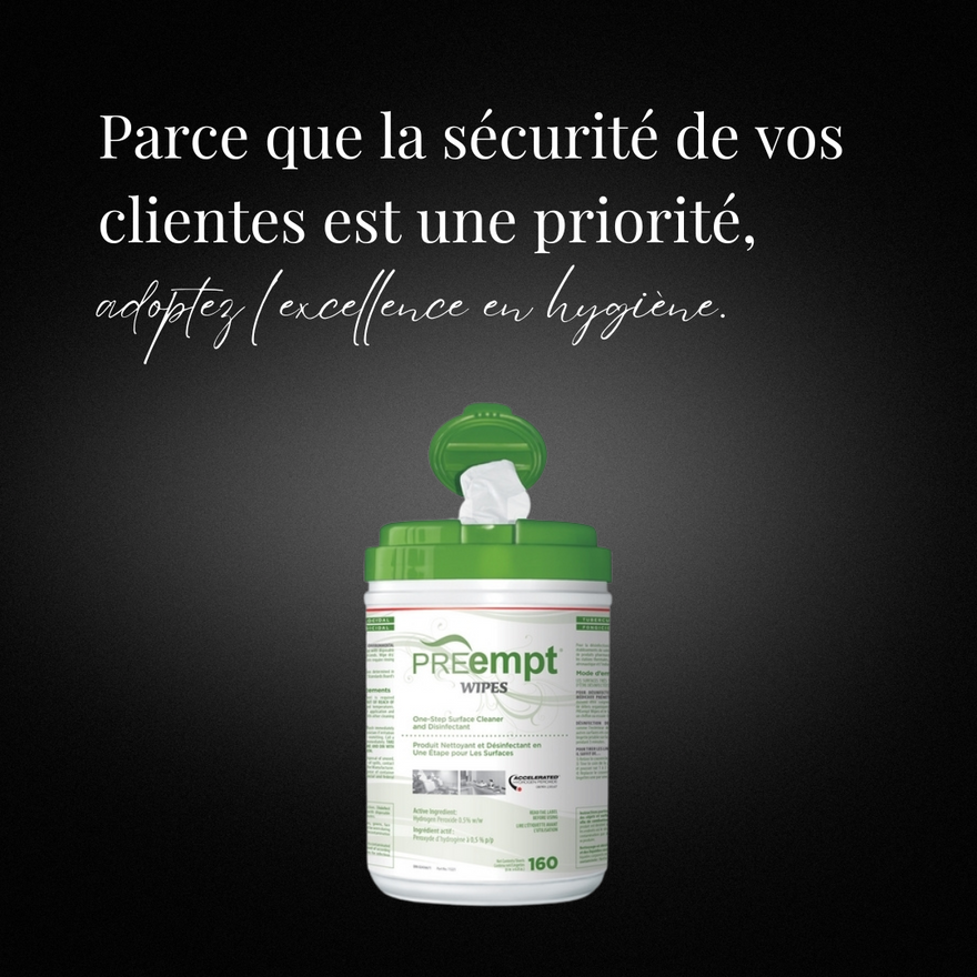 Lingettes PREempt (160 un)