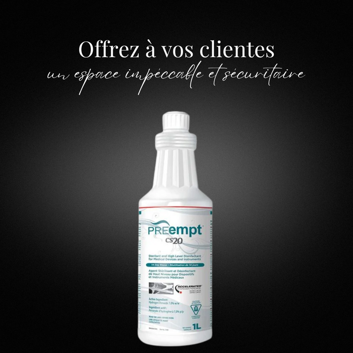Preempt cs 20, PREempt, PREempt CS 20, Chimio-stérilisant, chimio stérilisant, PREempt CS20, Stérilisant chimique, CS20, 