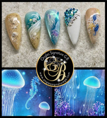 Coffret de paillettes thématique “Playa”, GBling, Nail Art, Décoration ongles