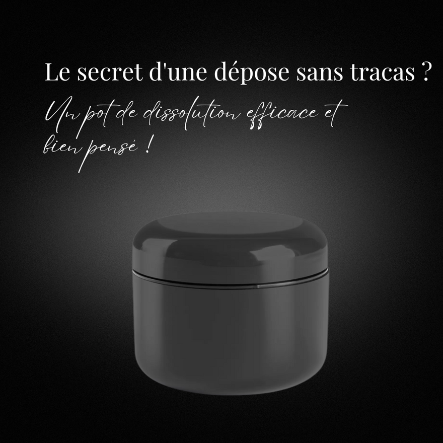 Pot de dissolution avec éponge