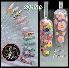 Coffret de paillettes thématique “Spring”, GBling, Nail Art, Décoration ongles