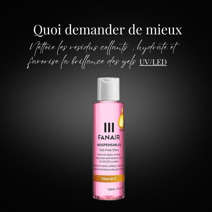 Nettoyant à gel UV,  Nettoyeur parfait, nail cleanser, surface cleanse, Nettoyeur de surface, Gel perfection, Perfect nail prep, Tack-Free Shine