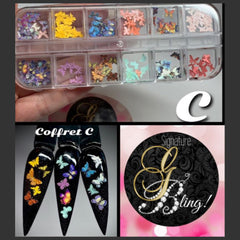 Coffret Spring Fling, GBling, Nail Art, Décoration d'ongles 