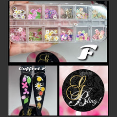 Coffret Spring Fling, GBling, Nail Art, Décoration d'ongles 